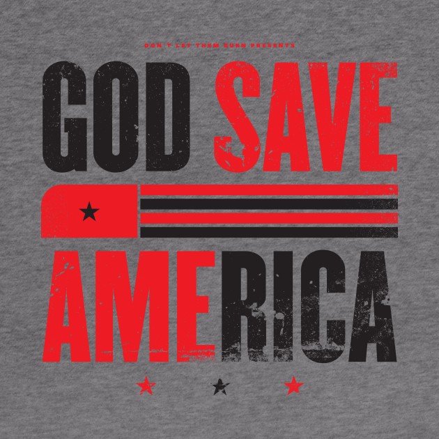 God Save America Black and Red by SeraphimChris